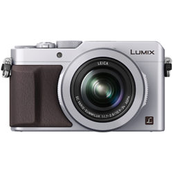 Panasonic Lumix DMC-LX100 Camera, 4K Ultra HD, 12.8MP, 3.1x Optical Zoom, EVF, 3 LCD Screen Silver